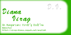 diana virag business card